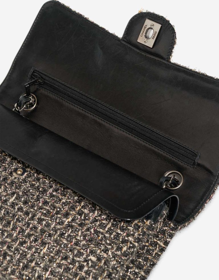 Chanel Timeless Medium Tweed Grey / Silver Signs of wear | Sell your designer bag