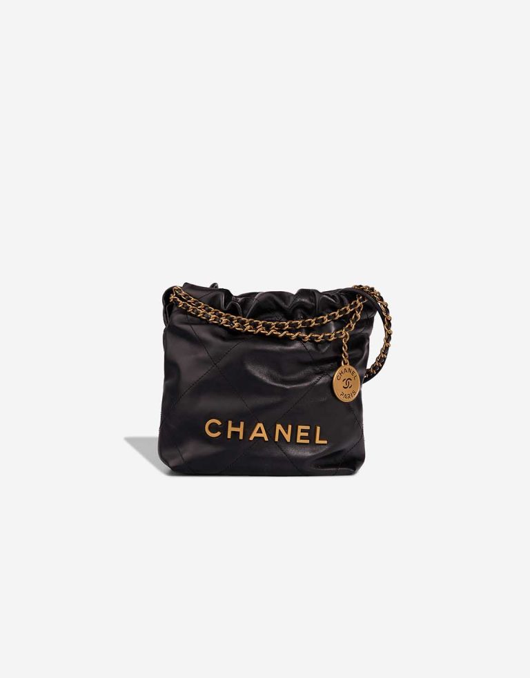 Chanel 22 Mini Lamb Black Front | Sell your designer bag