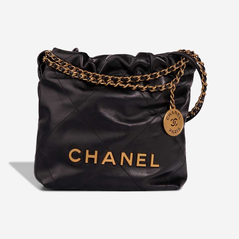Chanel 22 Mini Lamb Black Front | Sell your designer bag