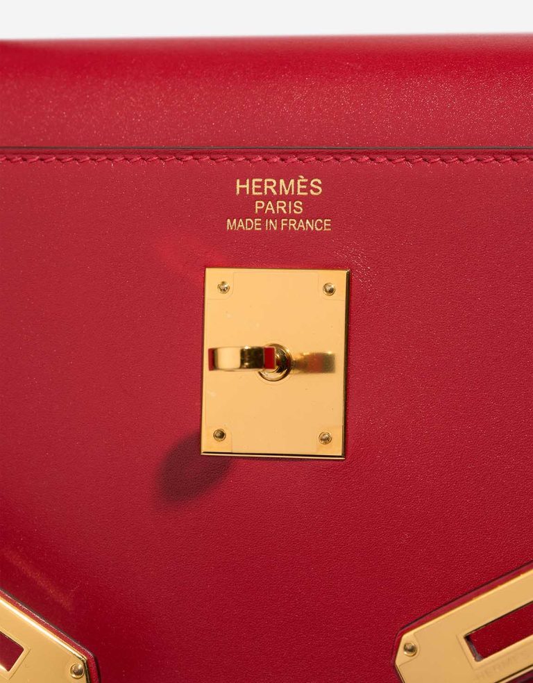Hermès Kelly 35 Tadelakt Rouge Vif Logo | Sell your designer bag