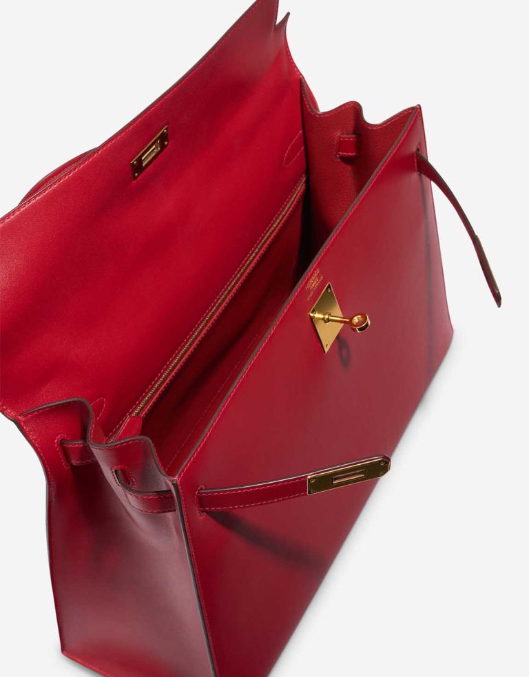 Hermès Kelly 35 Tadelakt Rouge Vif Inside | Sell your designer bag