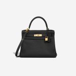 Hermès Kelly 28 Togo Black Front | Sell your designer bag