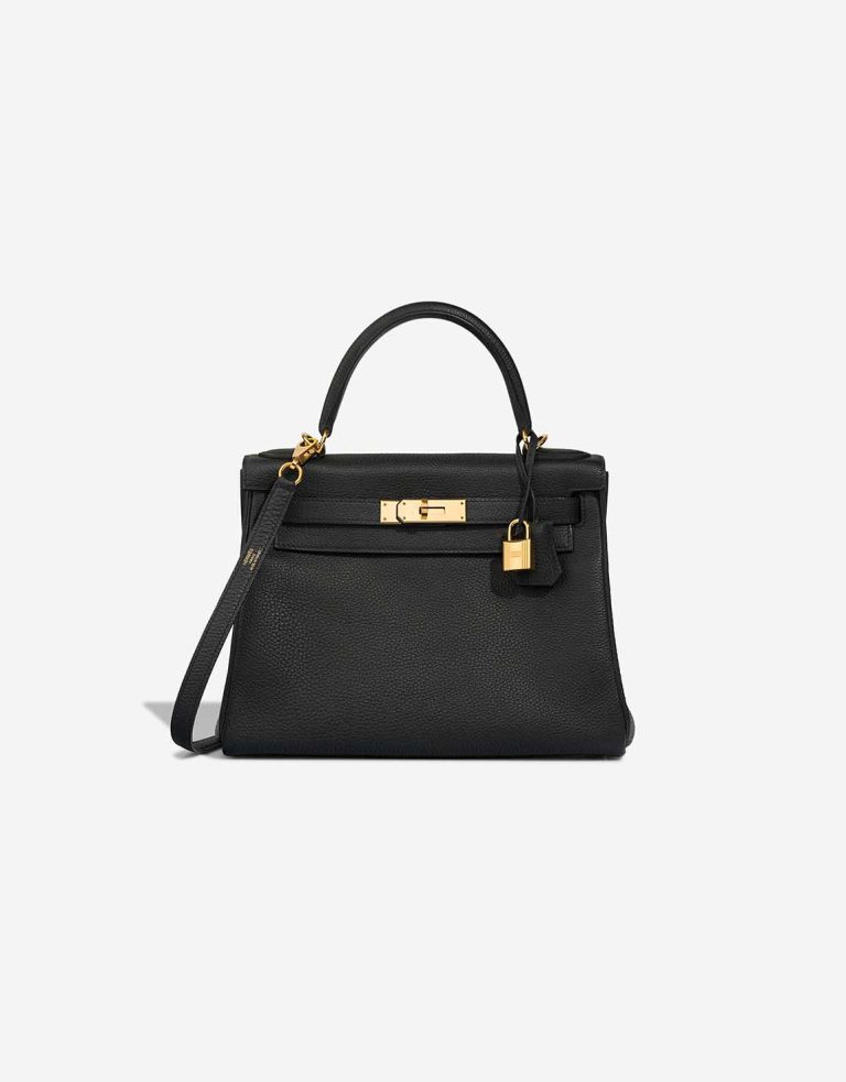 Hermès Kelly 28 Togo Black Front | Sell your designer bag