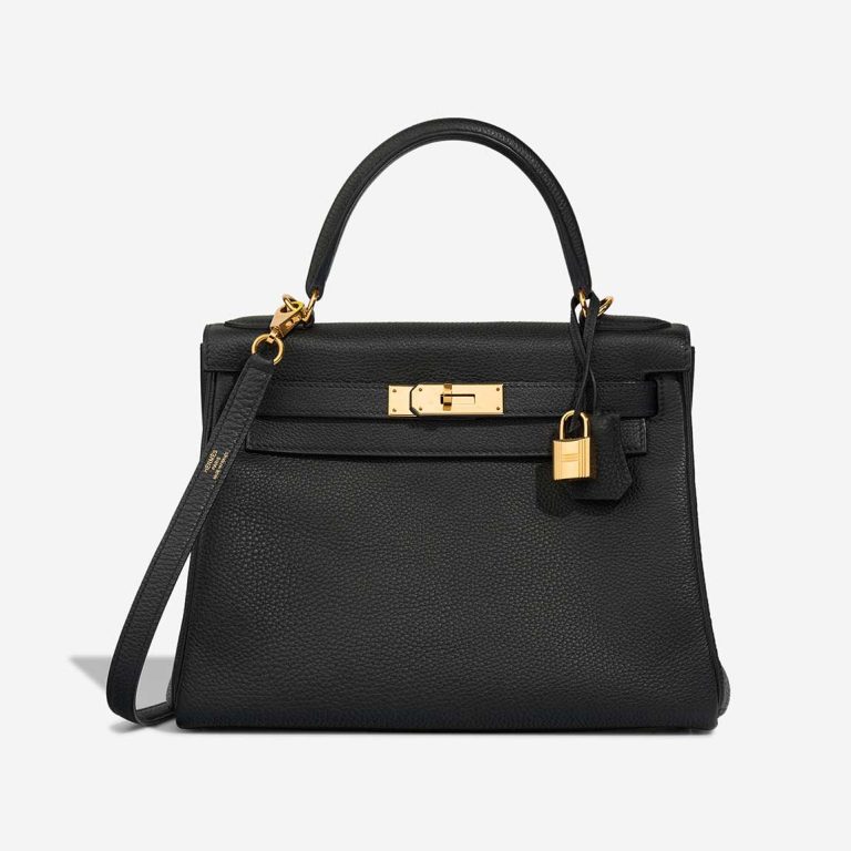 Hermès Kelly 28 Togo Black Front | Sell your designer bag