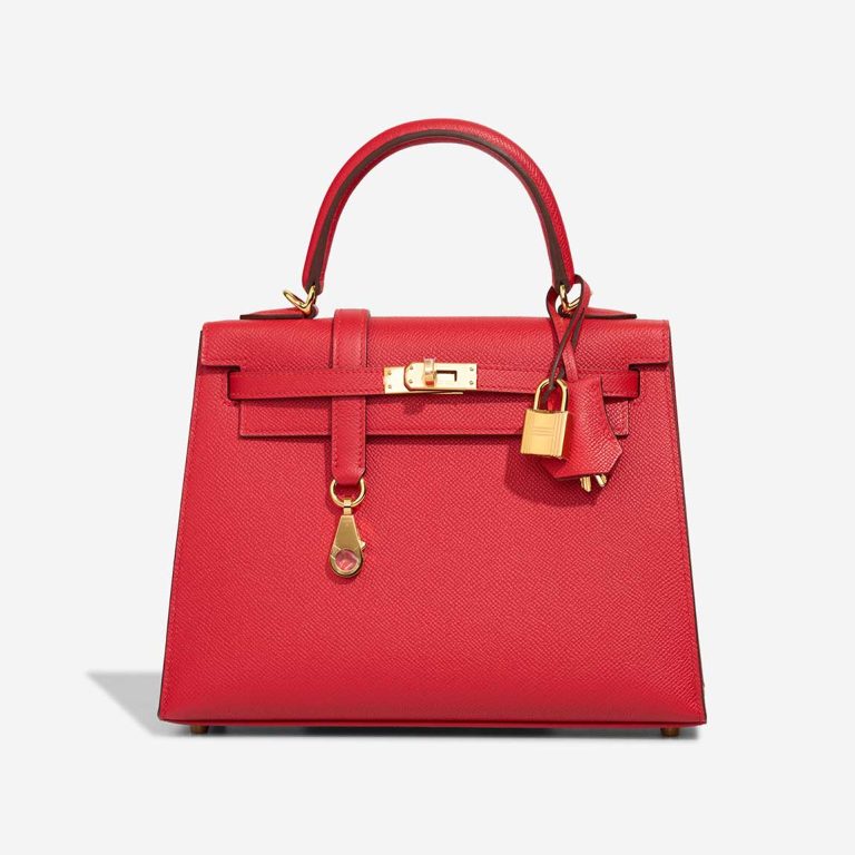 Hermès Kelly 25 Rouge Radieux Front | Sell your designer bag