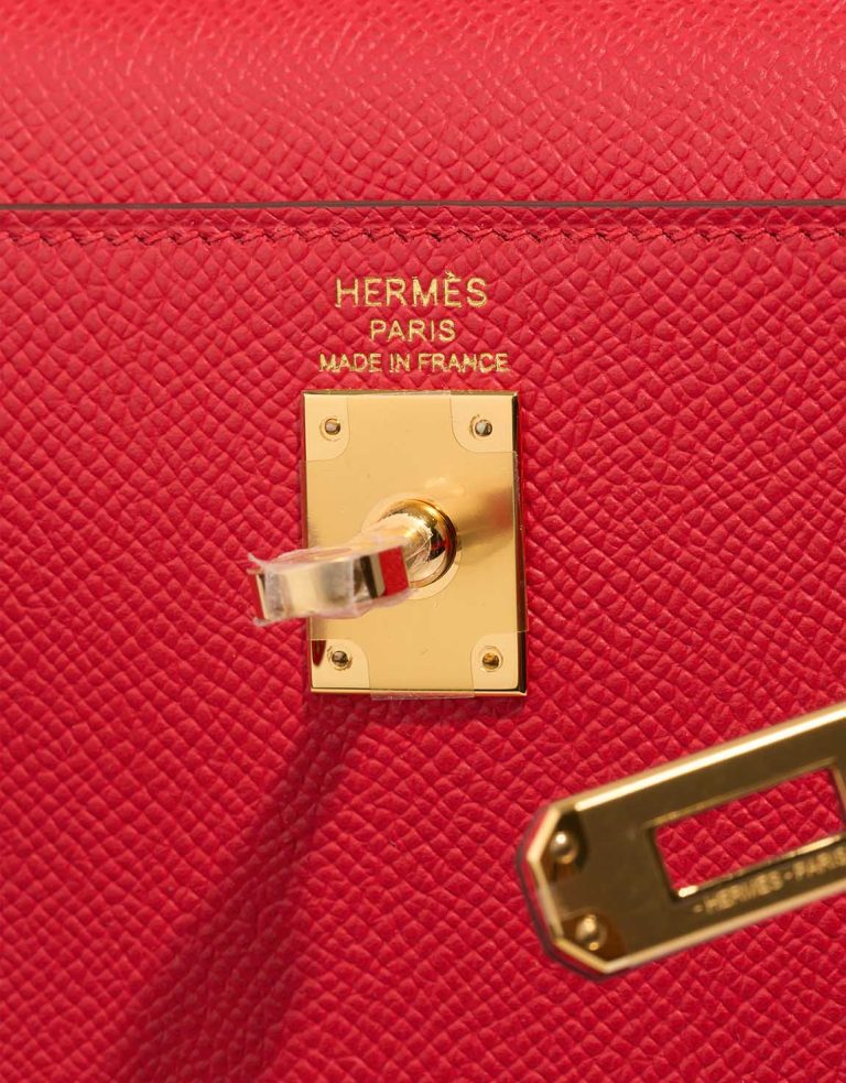 Hermès Kelly 25 Rouge Radieux Logo | Sell your designer bag