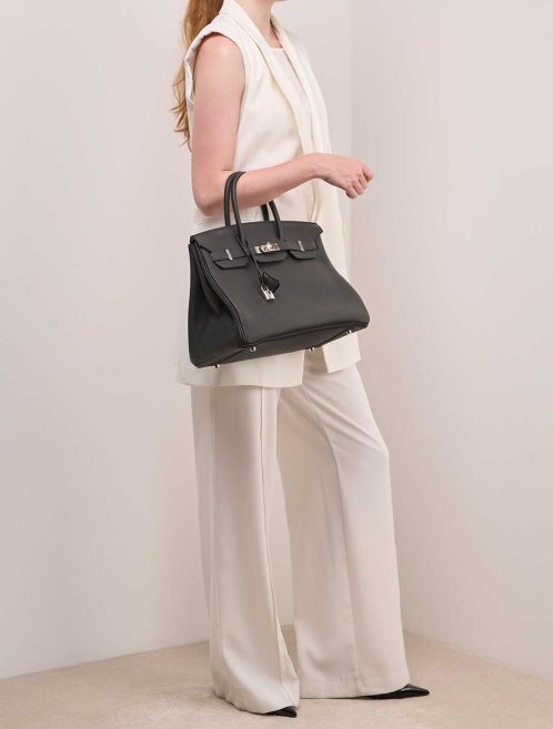 Hermès Birkin 35 Togo Black on Model | Sell your designer bag