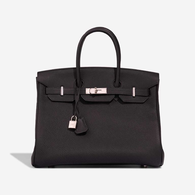 Hermès Birkin 35 Togo Black Front | Sell your designer bag