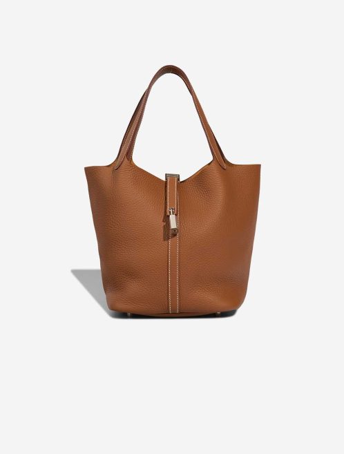 Hermès Picotin 22 Taurillon Clémence Gold Front | Sell your designer bag