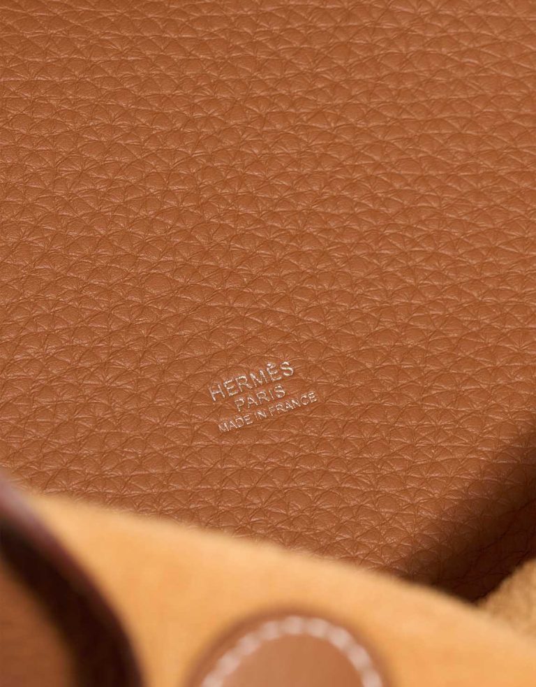 Hermès Picotin 22 Taurillon Clémence Gold Logo | Sell your designer bag
