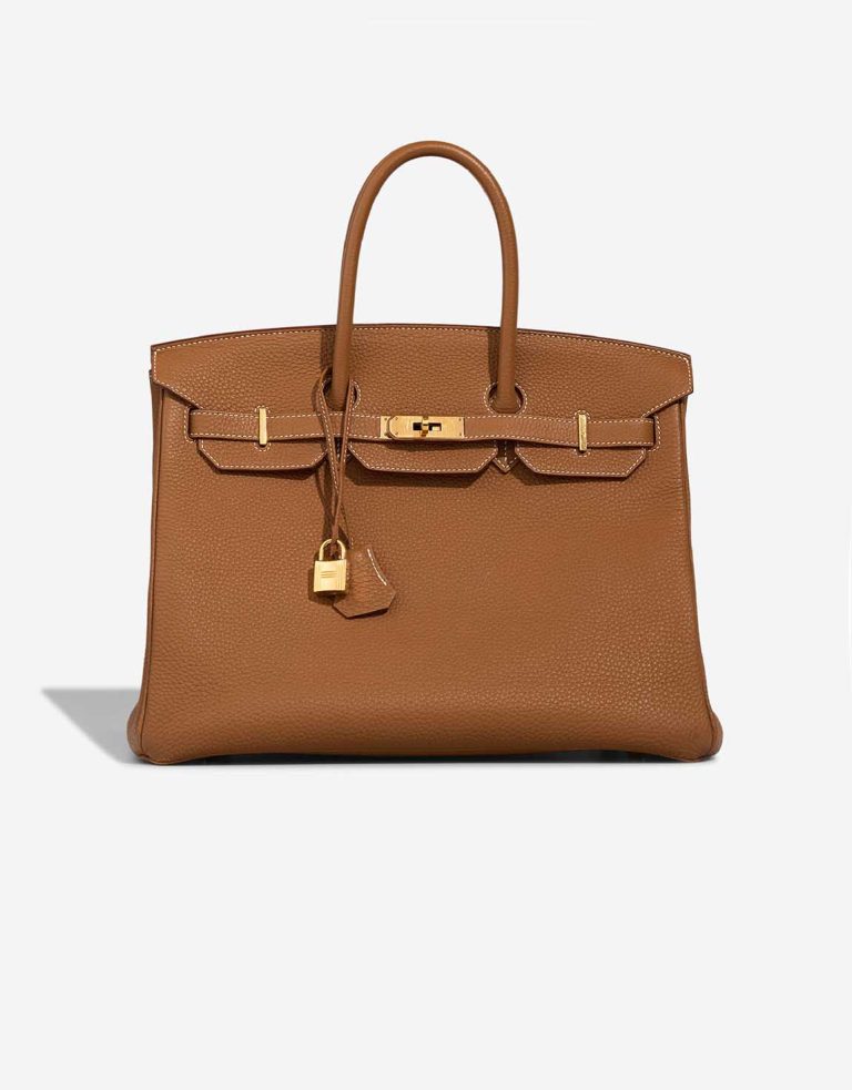 Hermès Birkin 35 Togo Gold Front | Sell your designer bag