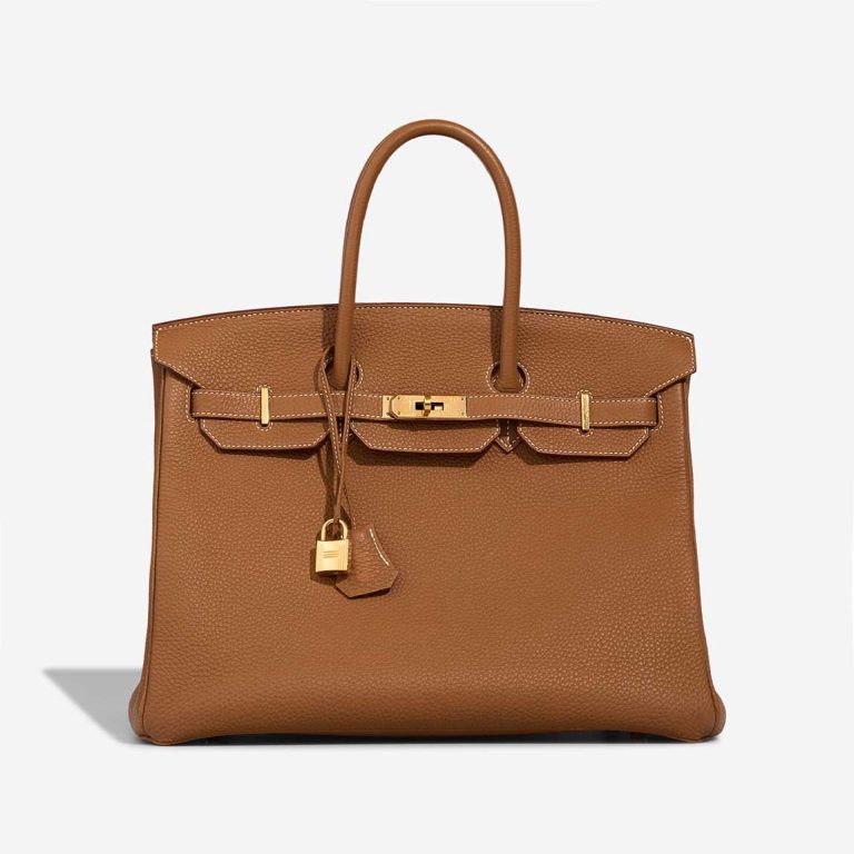 Hermès Birkin 35 Togo Gold Front | Sell your designer bag