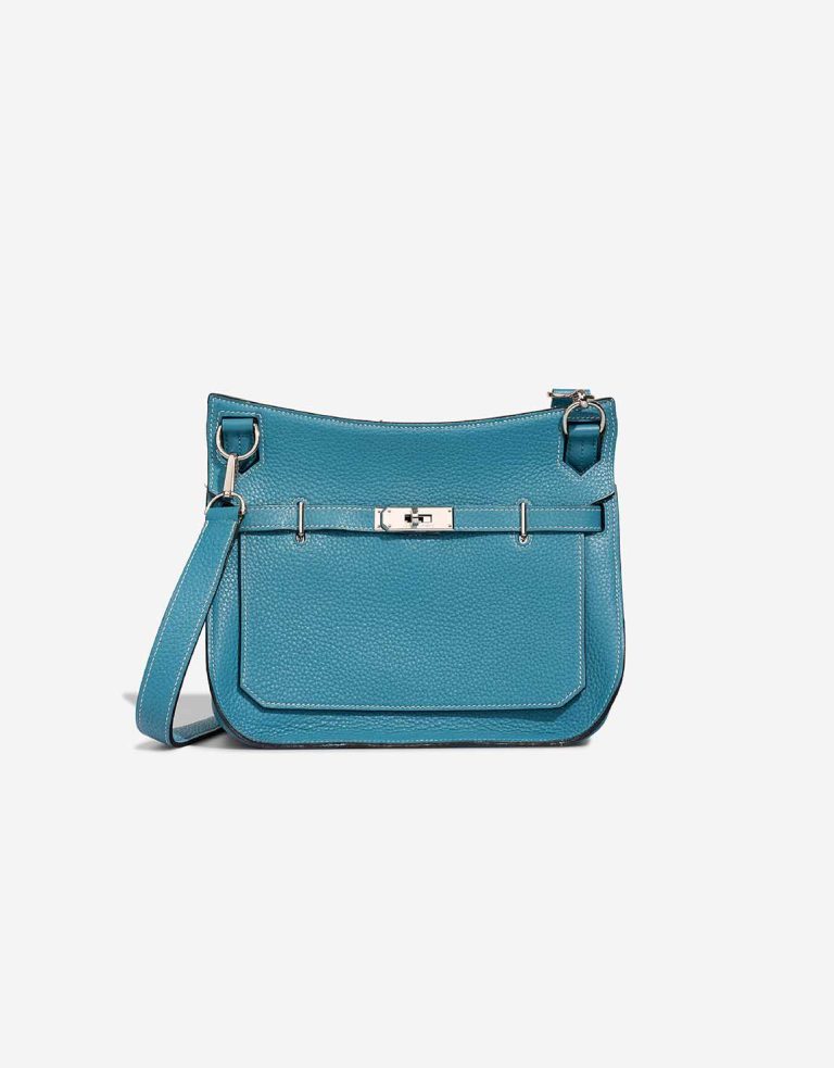 Hermès Jypsière 28 Clémence Bleu Jean Front | Sell your designer bag