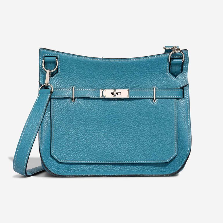 Hermès Jypsière 28 Clémence Bleu Jean Front | Sell your designer bag
