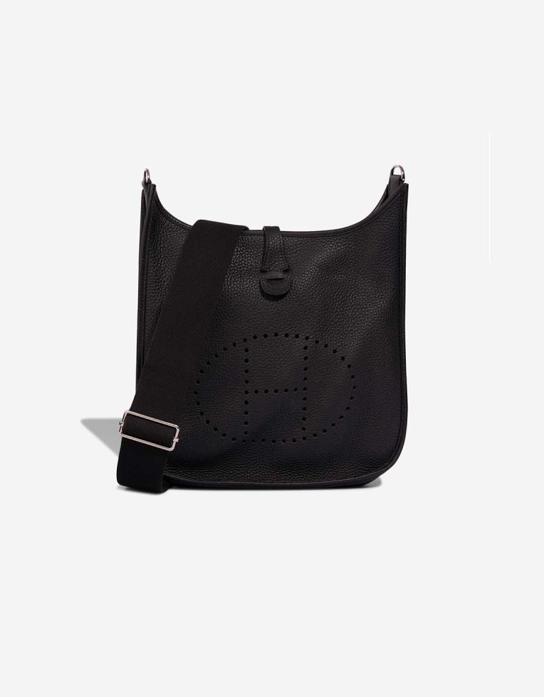 Hermès Evelyne 29 Taurillon Clémence Black Front | Sell your designer bag