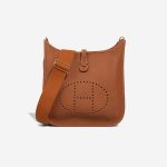 Hermès Evelyne 29 Taurillon Clémence Gold Front | Sell your designer bag