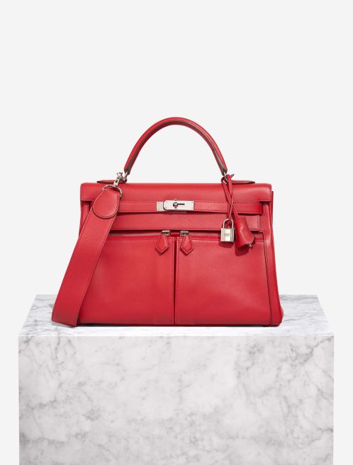 Hermès Kelly Lakis HSS 32 Swift Rouge Casaque Front | Sell your designer bag