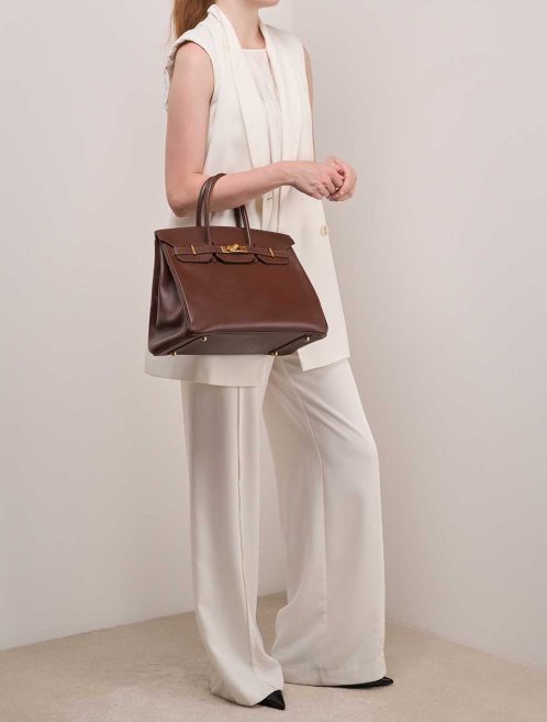 Hermès Birkin 35 Epsom Havane on Model | Sell your designer bag