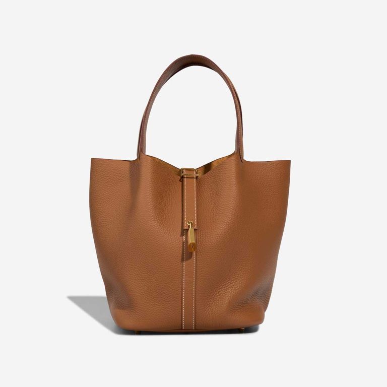 Hermès Picotin 26 Taurillon Clémence Gold Front | Sell your designer bag