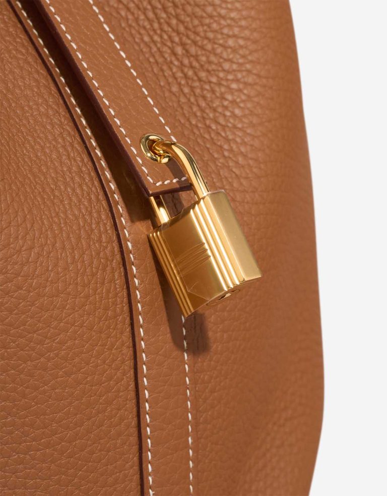 Hermès Picotin 26 Taurillon Clémence Gold Closing System | Sell your designer bag