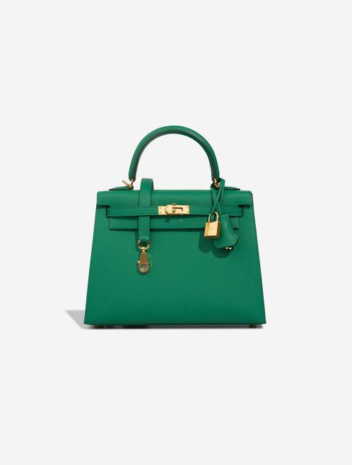 Hermès Kelly 25 Epsom Vert Vertigo Front | Sell your designer bag