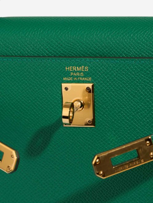Hermès Kelly 25 Epsom Vert Vertigo Logo | Sell your designer bag