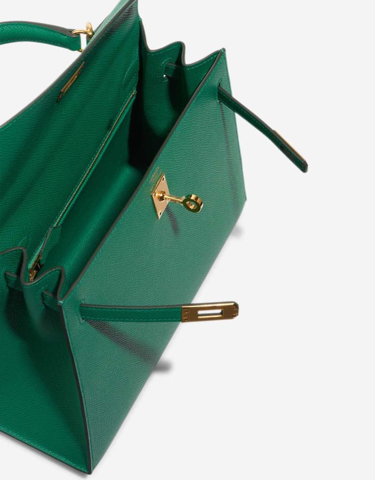 Hermès Kelly 25 Epsom Vert Vertigo Inside | Sell your designer bag