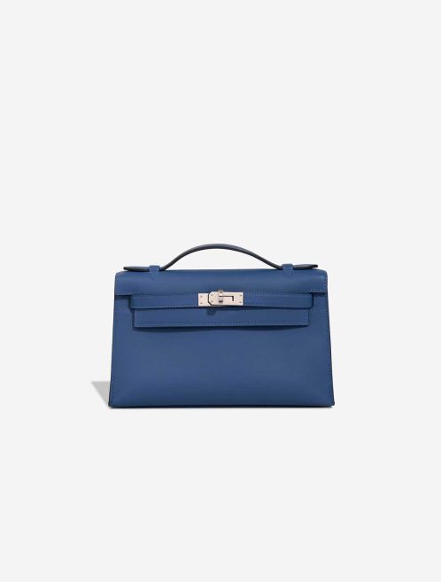 Hermès Kelly Pochette Swift Bleu Tie Front | Sell your designer bag