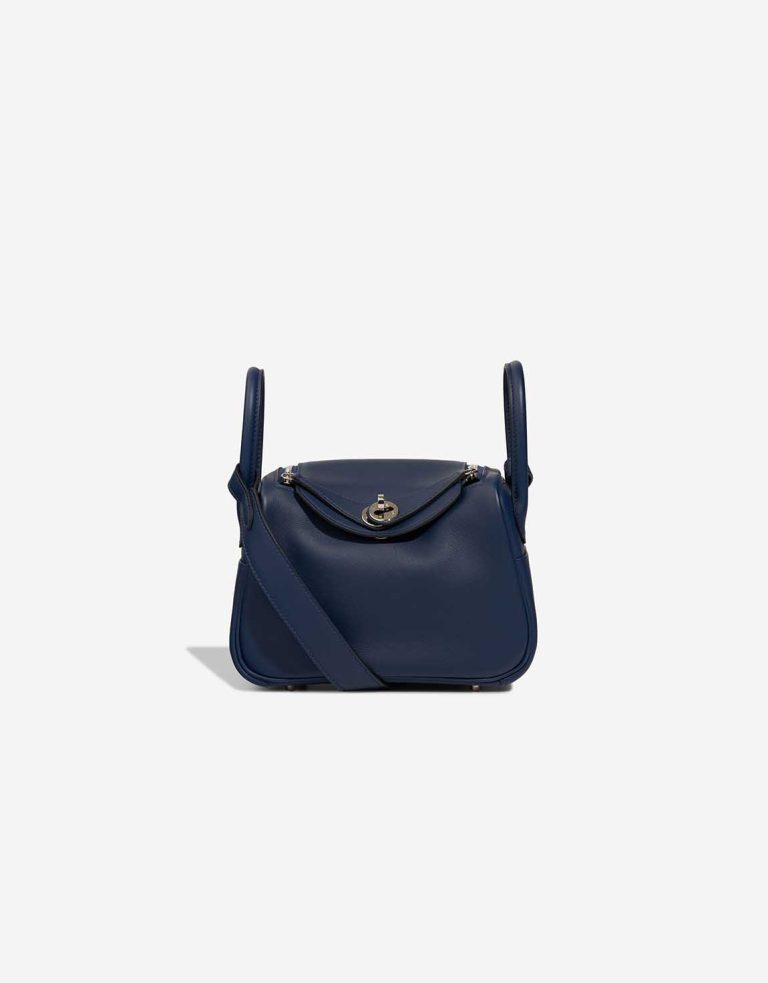 Hermès Lindy Mini Swift Bleu Navy Front | Sell your designer bag