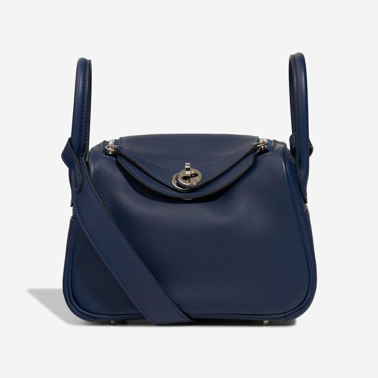 Hermès Lindy Mini Swift Bleu Navy Front | Sell your designer bag