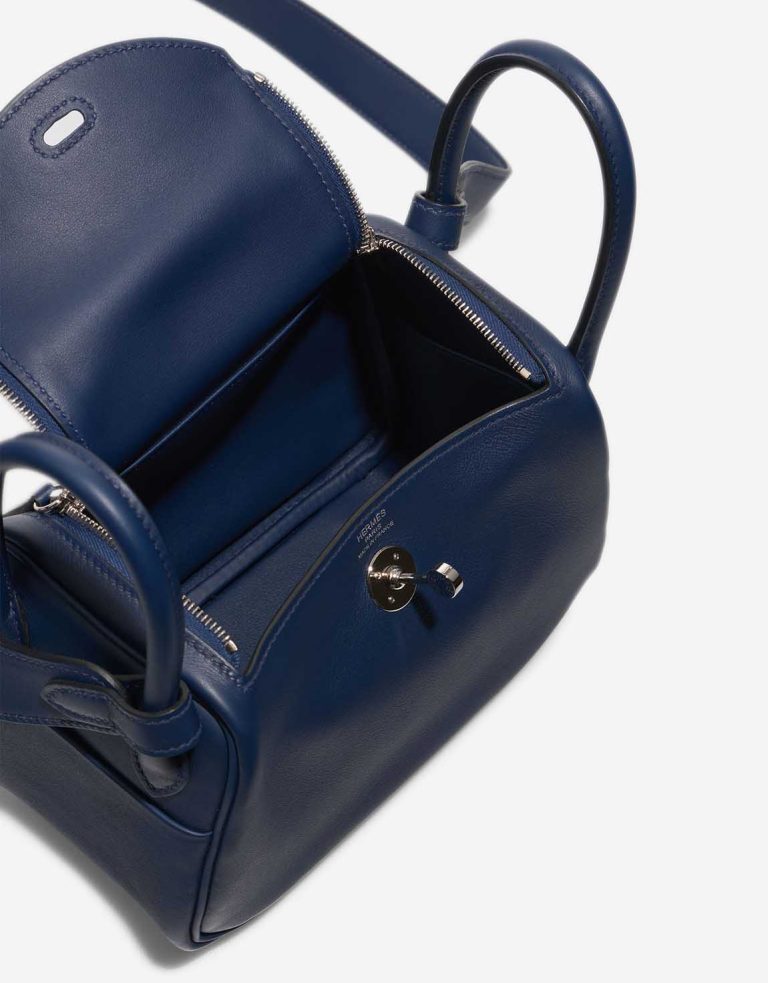 Hermès Lindy Mini Swift Bleu Navy Inside | Sell your designer bag