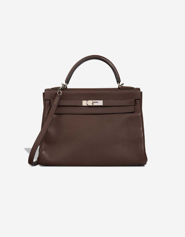 Hermès Kelly 32 Clémence Chocolat Front | Sell your designer bag