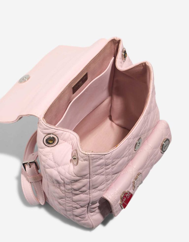 Dior Backpack Small Lamb Pink Inside | Sell your designer bag