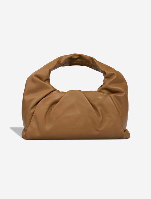 Bottega Veneta Pouch Large Lamb Brown Front | Sell your designer bag