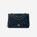 Chanel Timeless Maxi Patent Blue Front | Sell your designer bag