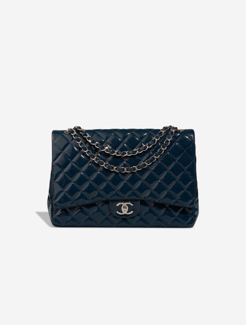 Chanel Timeless Maxi Patent Blue Front | Sell your designer bag