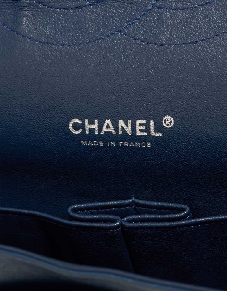 Chanel Timeless Maxi Patent Blue Logo | Sell your designer bag