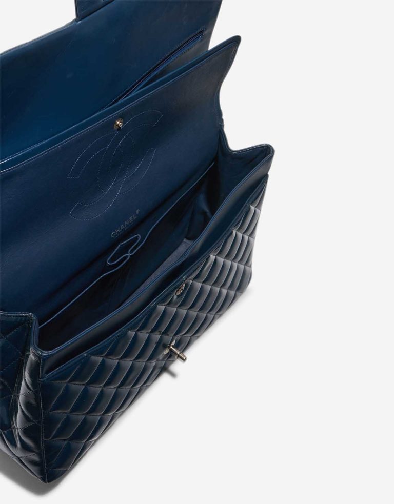 Chanel Timeless Maxi Patent Blue Inside | Sell your designer bag