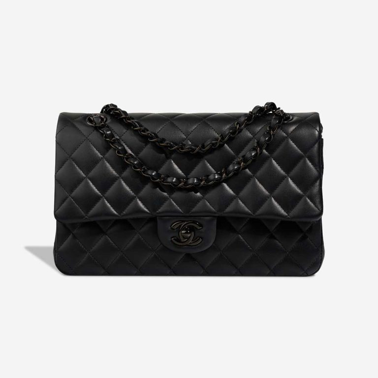 Chanel Timeless Medium Lamb Black Front | Sell your designer bag