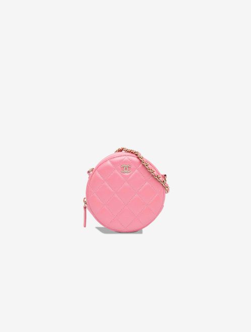 Chanel Round Clutch Lamb Pink Front | Sell your designer bag