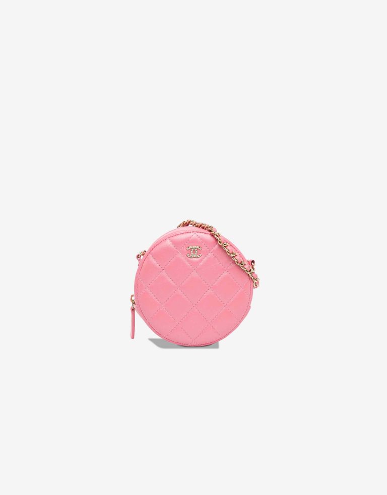 Chanel Round Clutch Lamb Pink Front | Sell your designer bag