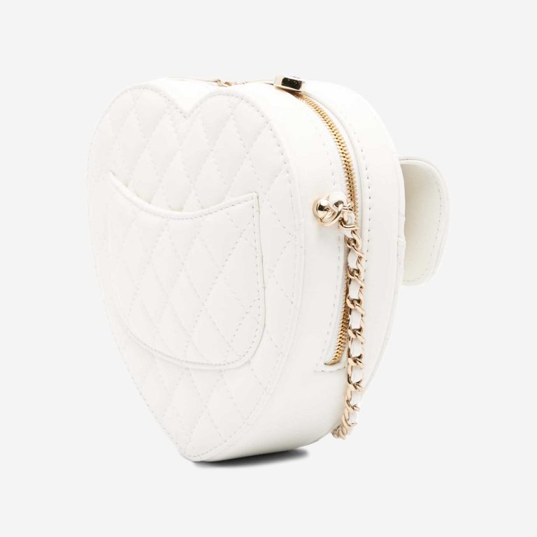 Chanel Timeless Heart Large Lamb White | Sell your designer bag