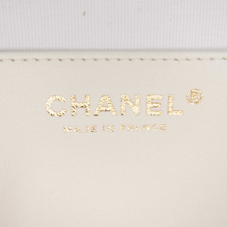 Chanel Timeless Heart Large Lamb White Logo | Sell your designer bag