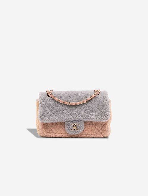 Chanel Timeless Medium Shearling Light Pink / Beige / Grey Front | Sell your designer bag