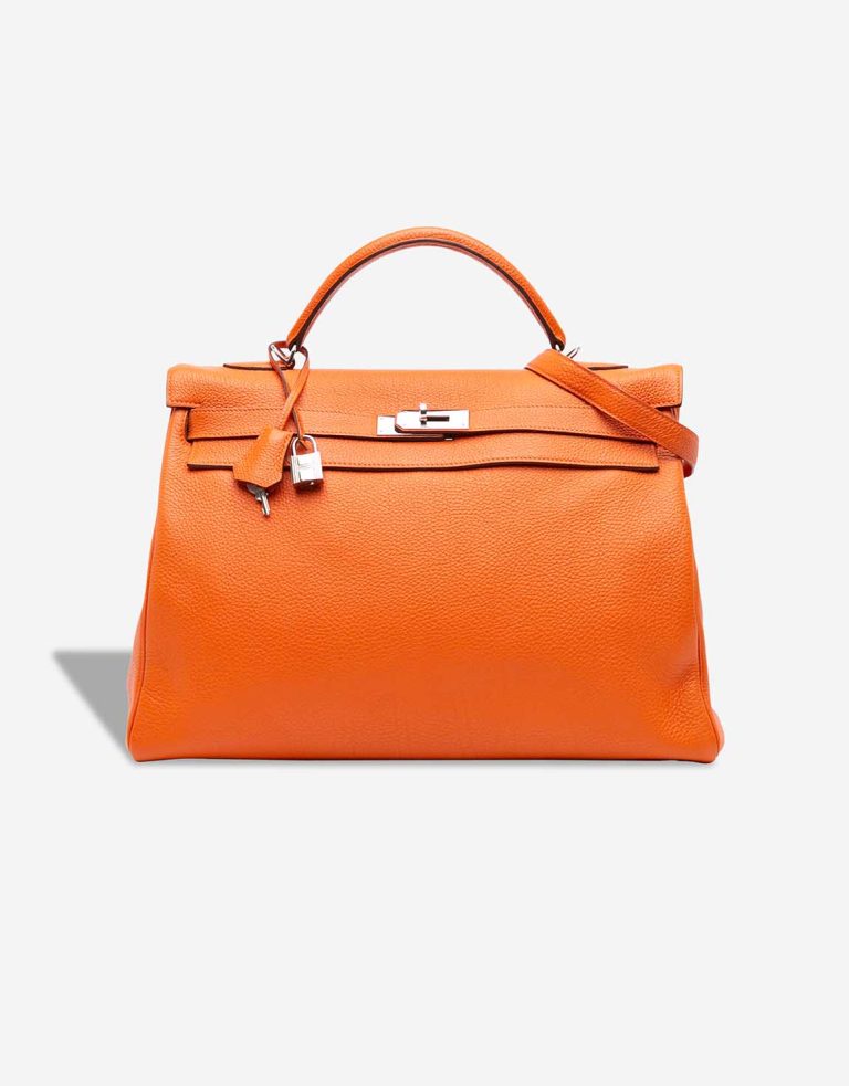 Hermès Kelly 40 Togo Orange H Front | Sell your designer bag