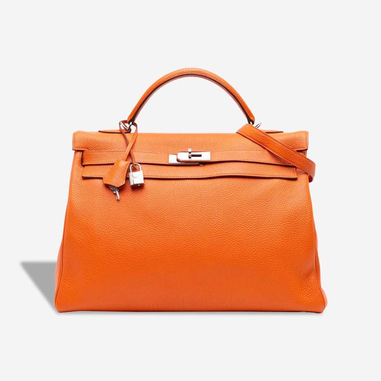 Hermès Kelly 40 Togo Orange H Front | Sell your designer bag