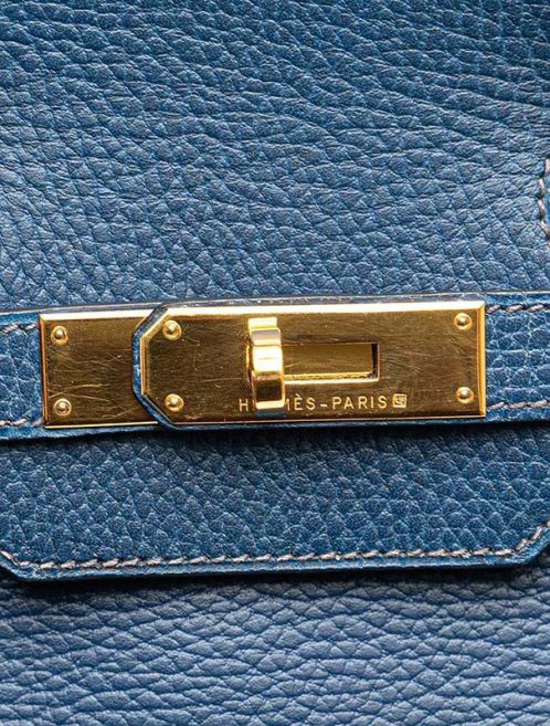 Hermès Birkin 35 Togo Bleu de Malte Closing System | Sell your designer bag