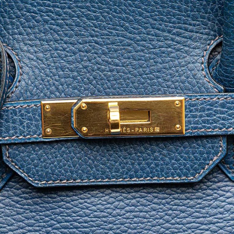 Hermès Birkin 35 Togo Bleu de Malte Front | Sell your designer bag