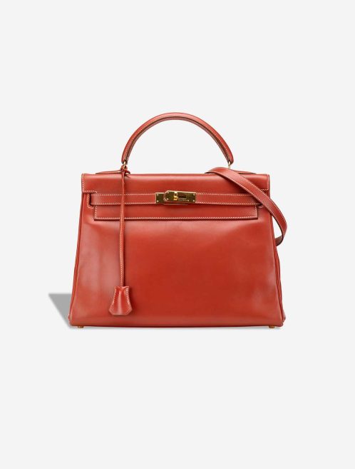 Hermès Kelly 32 Box Calf Brique Front | Sell your designer bag
