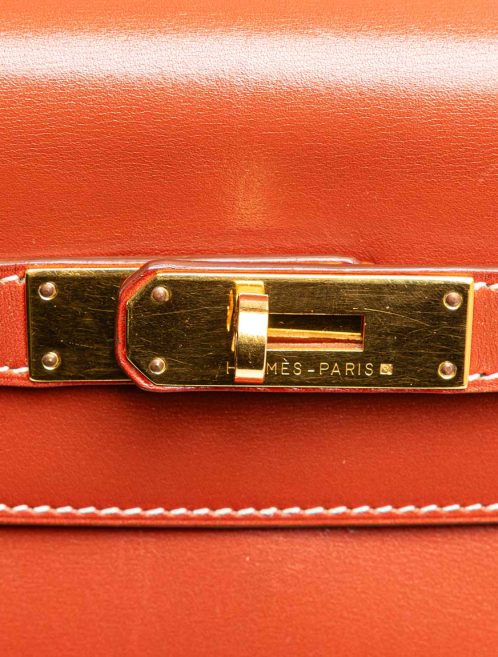Hermès Kelly 32 Box Calf Brique Closing System | Sell your designer bag